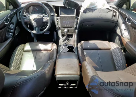 2017 Infiniti Q50 Red Sport 400 из США, поврежденный, VIN JN1FV7AP5HM850472